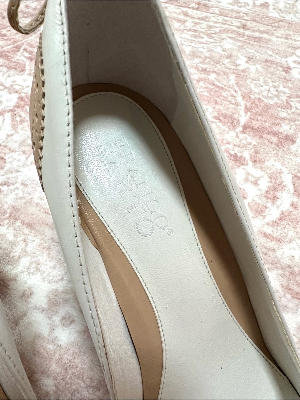 Franco Sarto 🤎 Genuine Leather Lace Heels - Picture 5 of 10